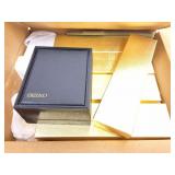 SEIKO WATCH BOXES AND NEW JEWELRY BOXES- CONTENTS