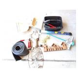 LARGE LOT- ASSORTED-BOLT CUTTERS- TRAY- DUST