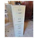 4 DRAWER METAL FILING CABINET- NO KEY