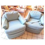 2- MATCHING UPOLSTERED ARM CHAIRS