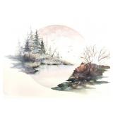 " PEACE LAKE"- BY SUSANNE- SIGNED AND NUMBERED