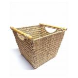 VERY NICE BASKET WITH WOODEN HANDLES
