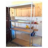 METAL SHELVING UNIT- 4 SHLEVES