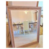 LARGE BEVEL GLASS FEAMED MIRROR- VERY NICE FRAME-