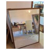 LARGE BEVEL GLASS MIRROR- FRAMED- APPROXIMATELY