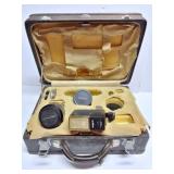 VINTAGE CAMERA ACCESSORIES IN VINTAGE CASE-