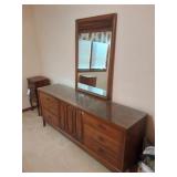 BEDROOM SET-BED WITH MATTRESS- NIGHT STAND- CHEST