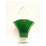 SIGNED GLASS ART DECOR- APPROXIMATELY 10 INCHES