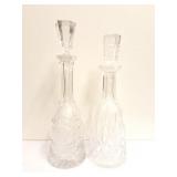 2- DECANTERS- VERY NICE