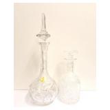 2 LEADED CRYSTAL DECANTERS