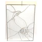 DOLPHIN AND STRIPED FISH- GLASS ART DECOR-