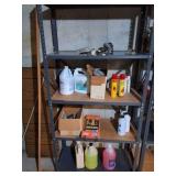 METAL SHELVING WITH ALL CONTENTS