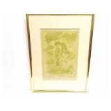 ARTIST PROOF- ECTHED- SIGNED AND FRAMED-