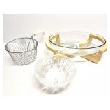 PRESSED GLASS BOWL - AND MORE