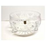 LEADED CRYSTAL FOOTED BOWLS APPROXIMATELY 14