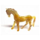 HAND CARVED SOAP STONE HORSE