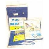 3 NEW 4 X 6 FOOT TARPS- IN PACKAGING