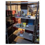METAL SHELVING-WITH ALL CONTENTS