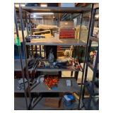 METAL SHELVING UNIT AND ALL CONTENTS