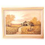 ORIGINAL OIL PAINTING ON CANVAS- FRAMED AND