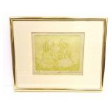 ORIGINAL - AQUATINO AND ETCHING ON SILK