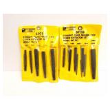 PITTSBURGH FORGE- 2 SETS- 5 PCS- STRAIGHT FLUTE