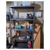 METAL SHELVING UNIT AND ALL CONTENTS-