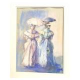 BABS ORIGINAL- PENCIL- WATERCOLOR- SIGNED- NO