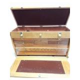 HAND MADE FELT LINED- MULTI DRAWER TOOL BOX