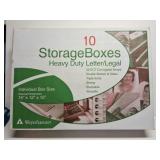 WEYERHAEUSER- 10 STORAGE BOXSS- HEAEVY DUTY