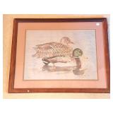 MALLARD DUCK PAIR- SIGNED- NUMBERED- FRAME-