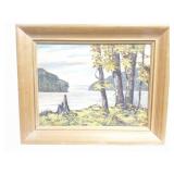 ORIGINAL OIL PAINTING- FRAMED AND SIGNED- BY O.