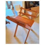 OAK - STAND- APPROXIMATELY 40 INCHES TALL