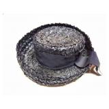 VINTAGE LADIES HAT-BLUE
