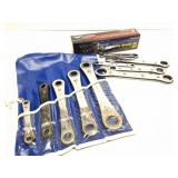 3 SETS OF RACHETING WRENCH SETS