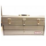 CRAFTSMAN VINTAGE METAL 2 DRAWER TOOL BOX