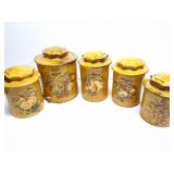 VINTAGE- PEAR- CANNISTERS