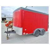1997 SOUTHWEST ENCLOSED TRAILER- TANDEM- 8