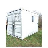 16 FOOT SEA CONTAINER- WITH MAN DOOR- OFFICE