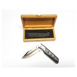 STRIDER KNIVES POCKET KNIFE WITH WOOD CASE