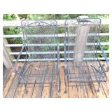 2 METAL OUTDOOR CHAIRS
