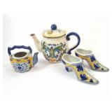 CNINESE TEA KETTLES AND SHOES