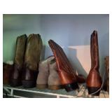 MENS SHOES AND BOOTS- LARGE LOT- CONTENTS ON TOP