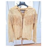 SCULLY- LARGE LEATHER - FRINGED SHIRT- LONG