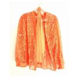 LADIES VINTAGE SHIRT AND SCARF