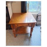 NICE OAK LAMP TABLE- NIGHT STAND- APPROXIMATELY