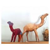 LEATHER AND YARN CAMEL AND FRIENDS-LARGE CAMEL
