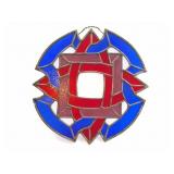 STAINED GLASS- APPROXIMATELY 12 INCHES IN