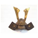 SAMARI HELMET- BRASS AND CAST IRON
