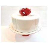 CAKE PEDASTOOL DISH- WITH TOP